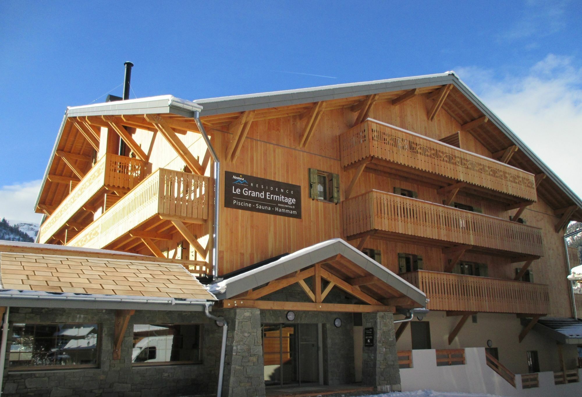 Résidence Néméa Le Grand Ermitage Châtel Exterior foto